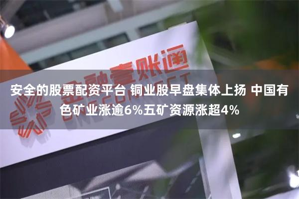 安全的股票配资平台 铜业股早盘集体上扬 中国有色矿业涨逾6%五矿资源涨超4%